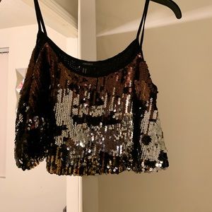 Cute sequin top size M